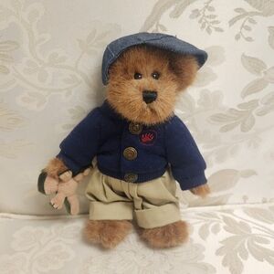 Boyd's Bears Edmund Bear with Frog Plush Stuffed Animal